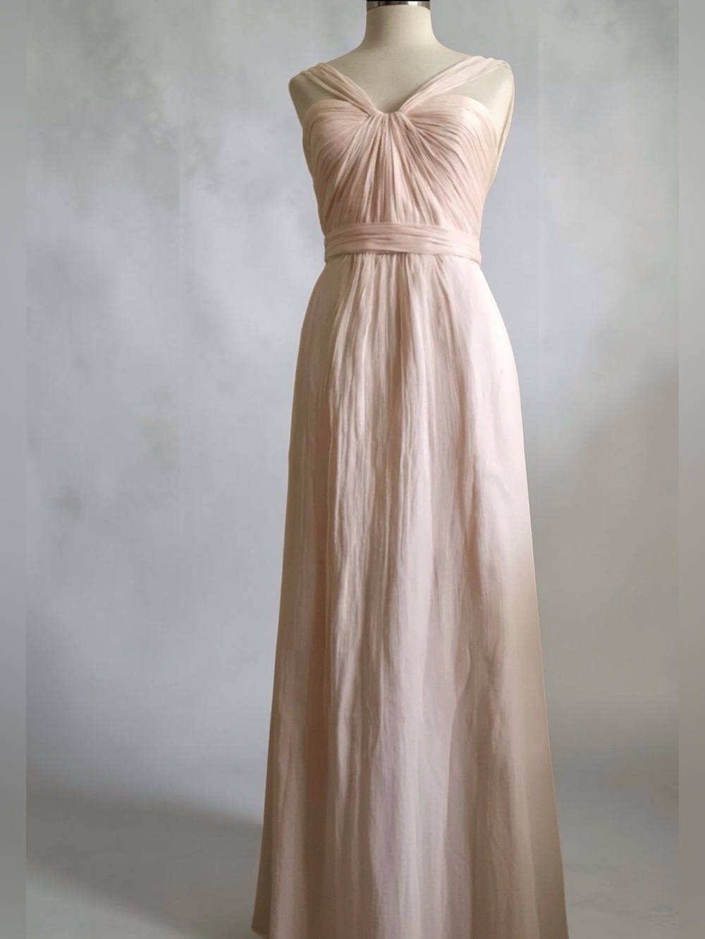 Angelic Grecian Style Silk Dress - Picture 2 of 13